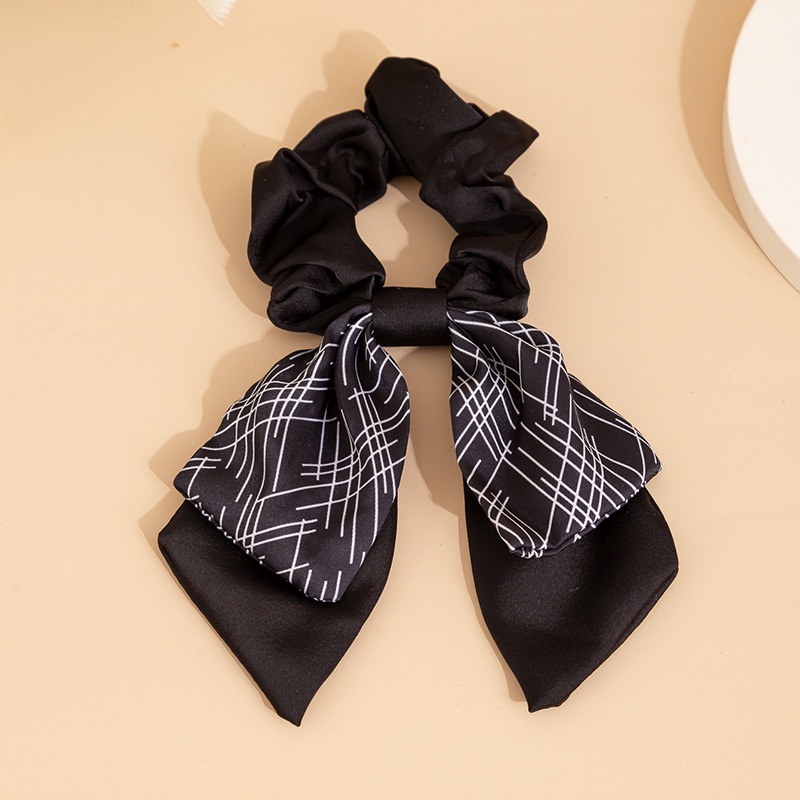 Women's Elegant Large Bowknot Hair Tie Scrunchie Retro French Satin