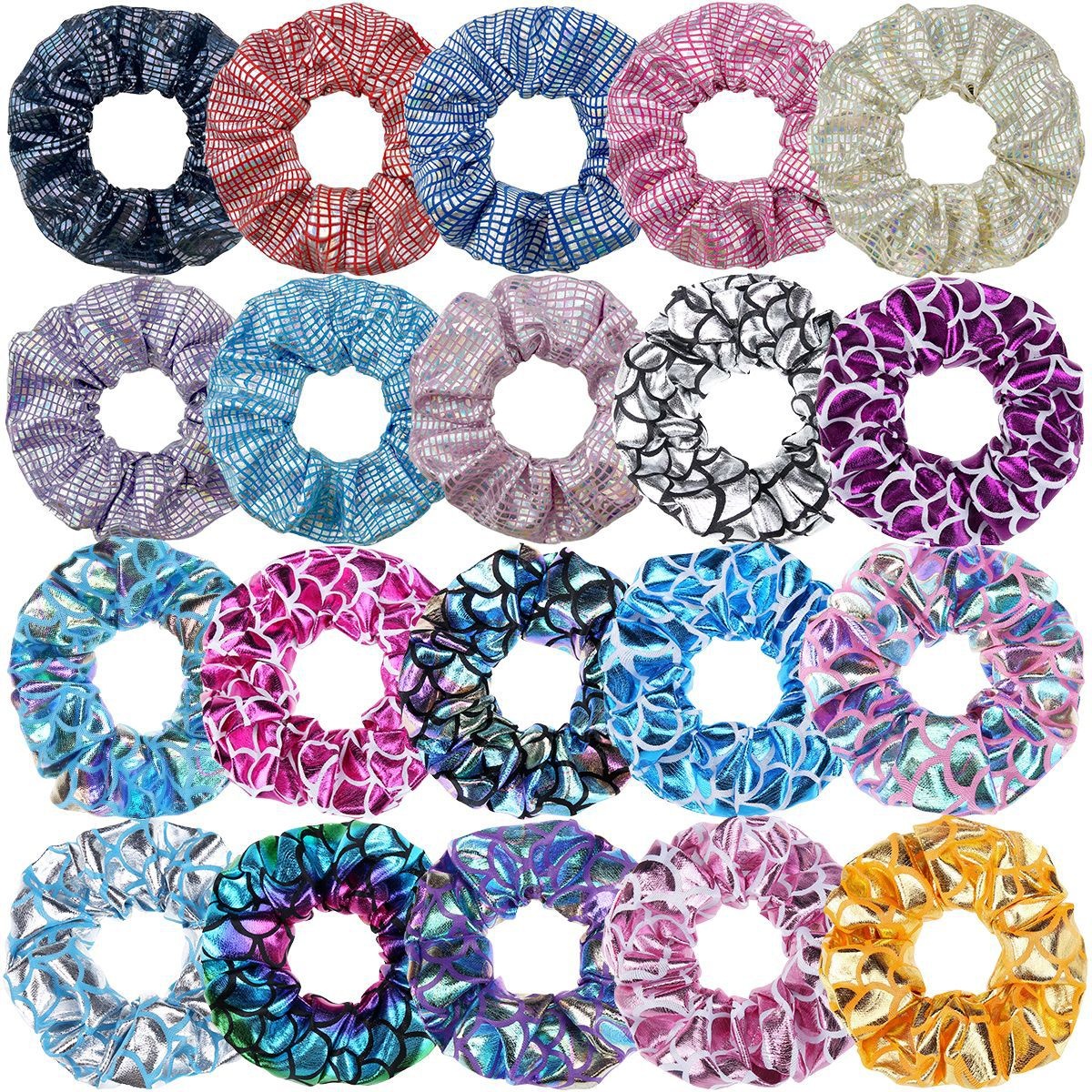 Women's Simple Round Cloth Hair Tie Casual Daily Elastic Scrunchie