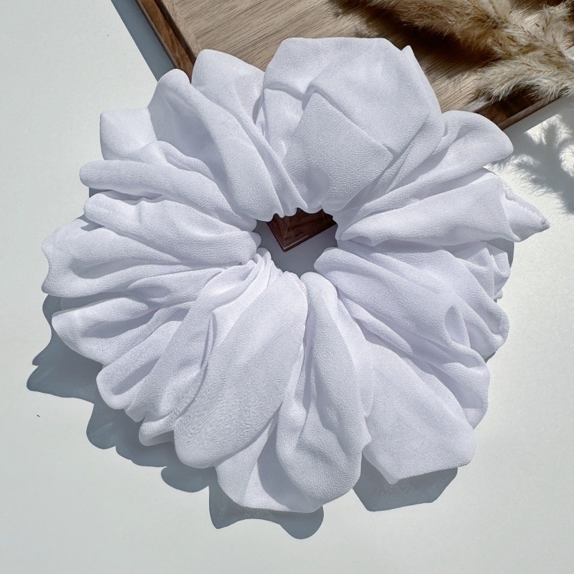 Women's Simple Handmade Chiffon Daily Holiday Hair Tie Solid Color
