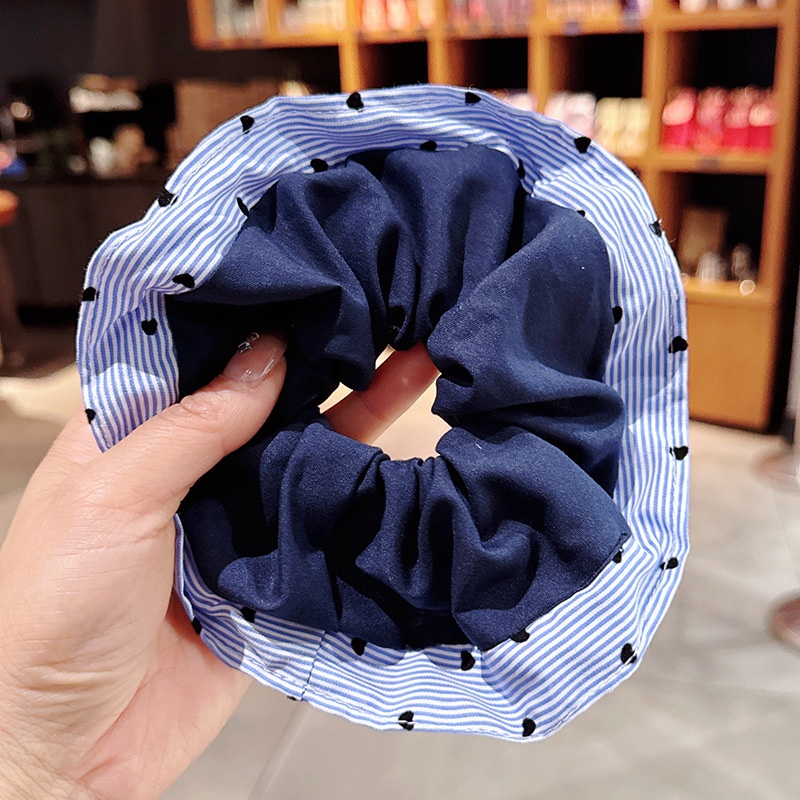 Women's Elegant Large Cloth Scrunchie Banquet Hair Tie Ditsy Floral