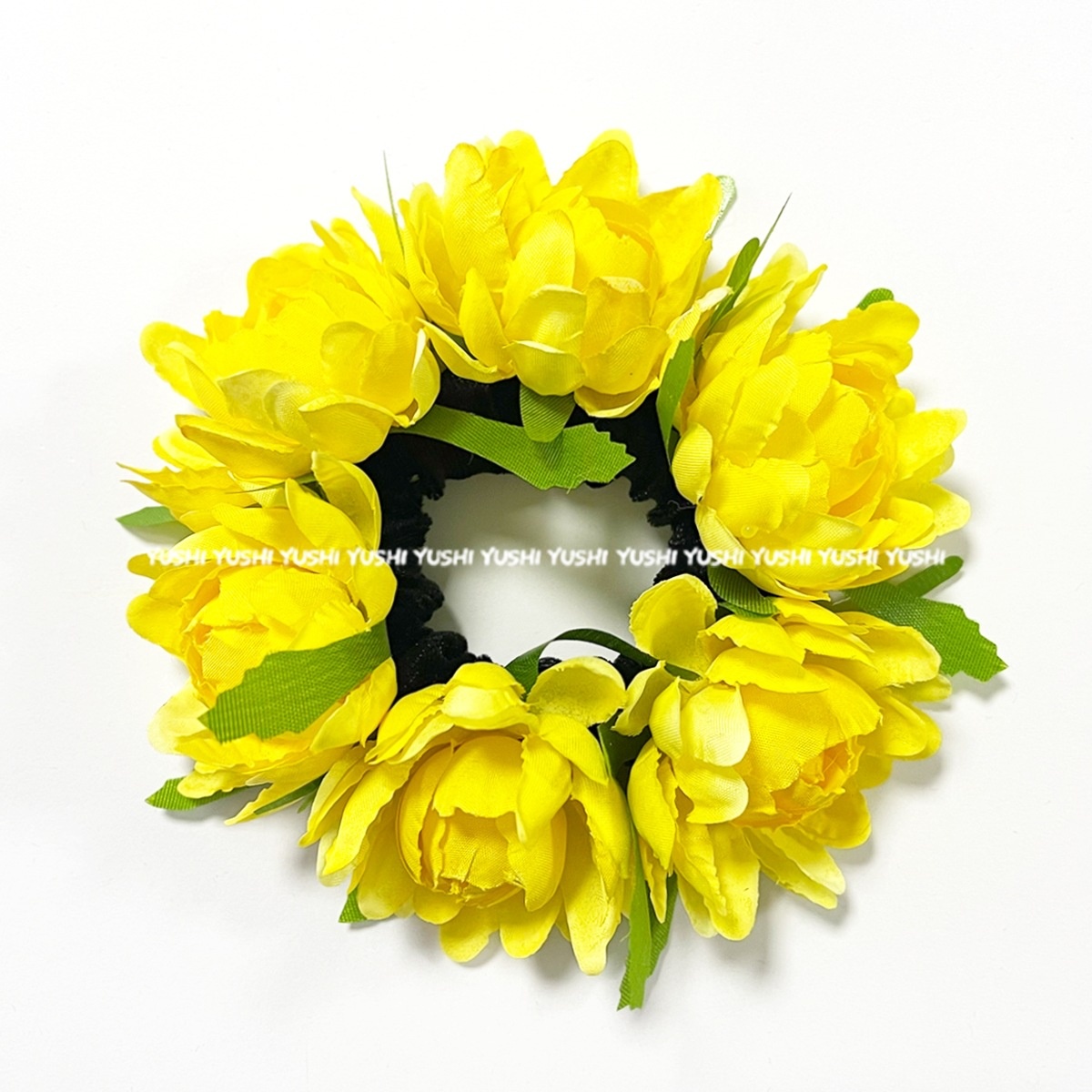 Women's Cloth Rose Hair Ties For Party Cute Colorful Floral Bubble Bands