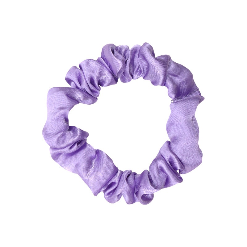 Women Versatile French Satin Hair Ties Daily Wear Solid Multi-Color
