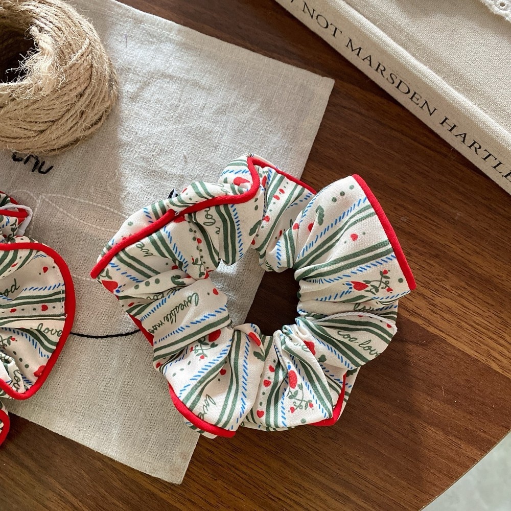 Women's Spring Summer Fabric Hair Tie Multicolor Pink White Floral