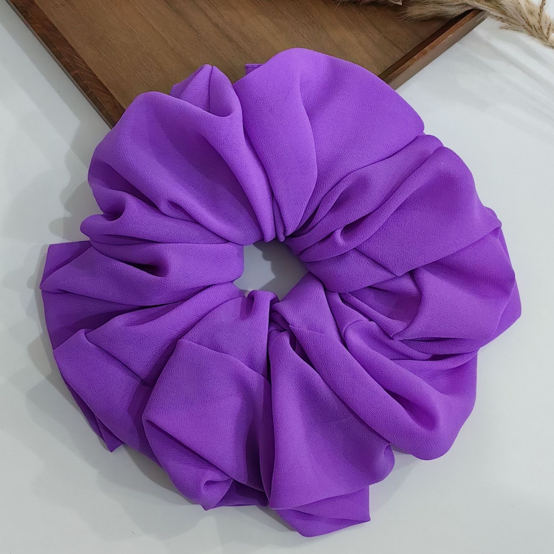 Women's Simple Handmade Chiffon Daily Holiday Hair Tie Solid Color