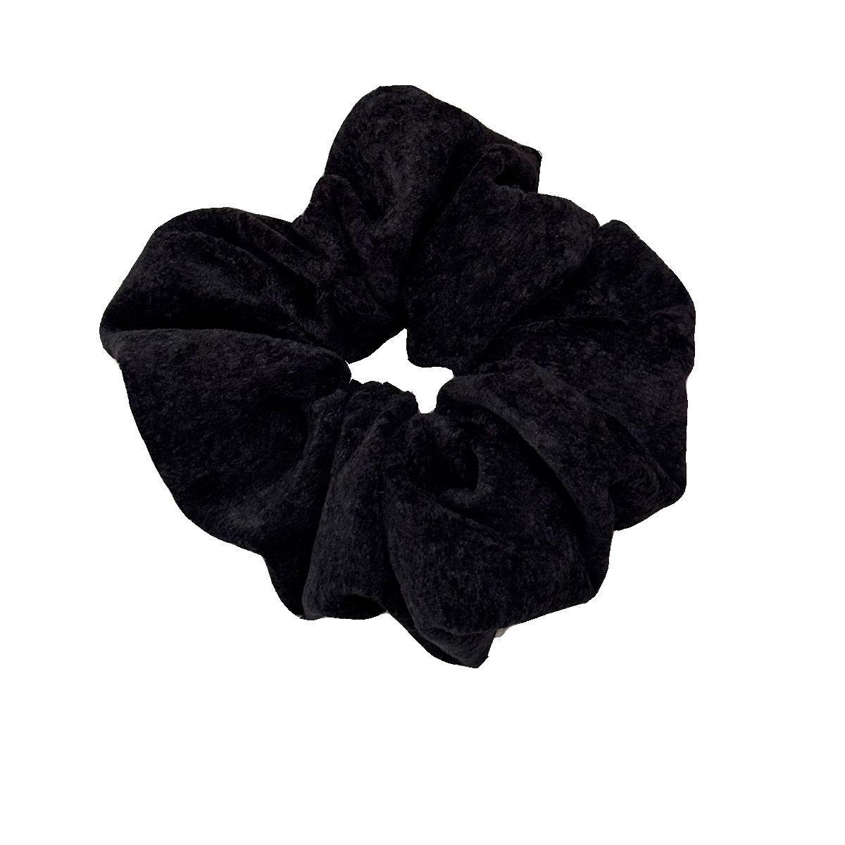 Women's Winter Velvet Hair Tie High Elastic Bun Scrunchie Solid Color