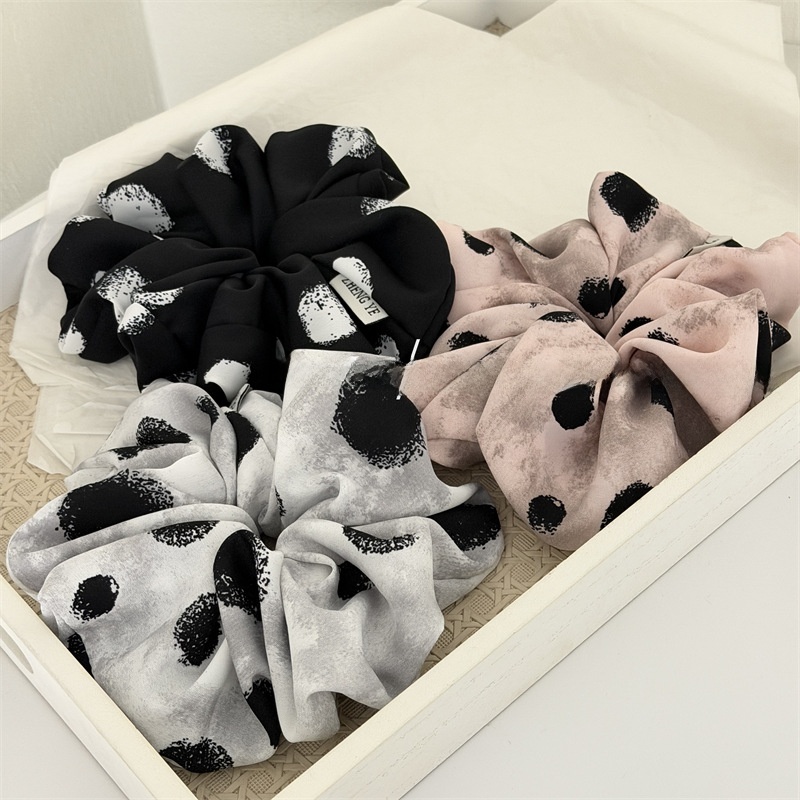 Women's Minimalist Watermark Print Fabric Hairband Multi-color Large Tie