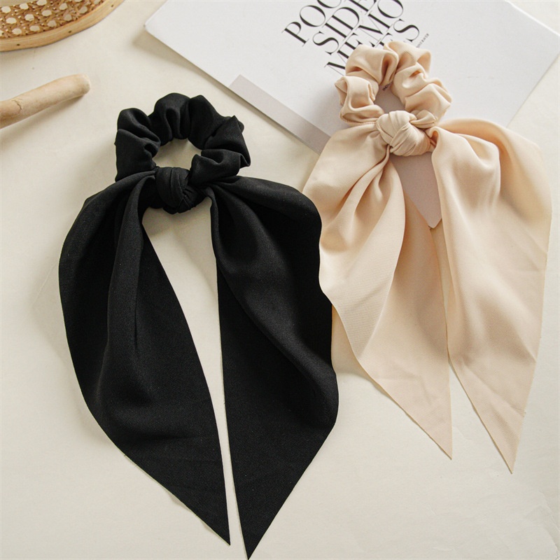 Women's Elegant Nylon Hair Tie for Casual Holiday Solid Color
