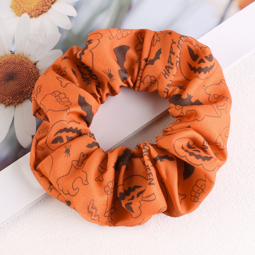 Women's Simple Halloween Elastic Cloth Hair Ties Festive Hair Bands