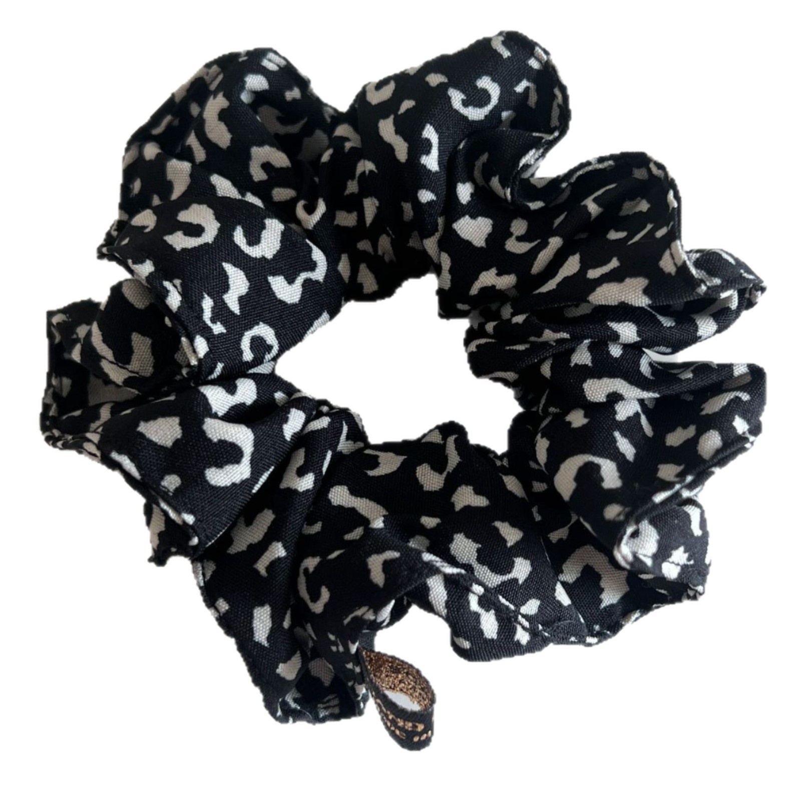 Women's Vintage Autumn Winter Fabric Elastic Hair Tie Leopard Print