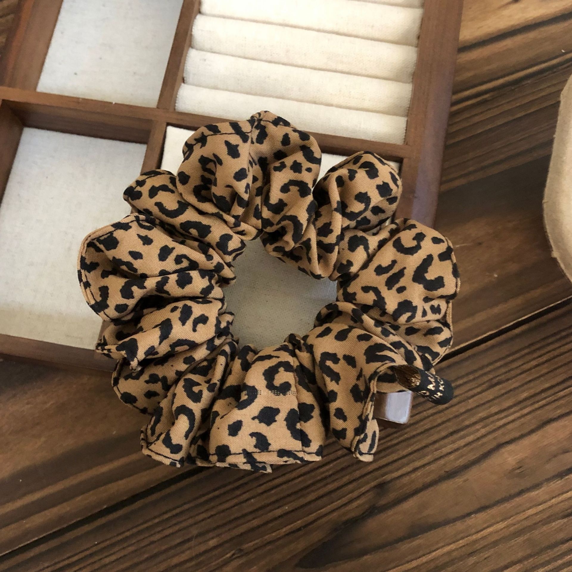 Women's French Elegance Scrunchies Retro Double Layer Cloth Ties