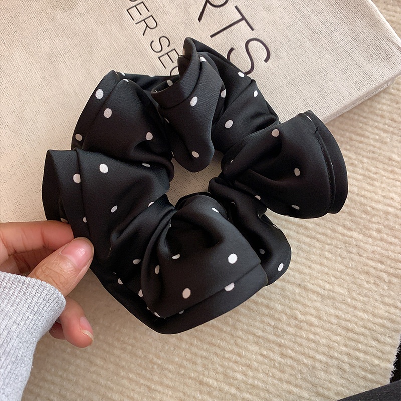 Women's Classic Holiday Cloth Hair Tie Ponytail Holder Solid Color