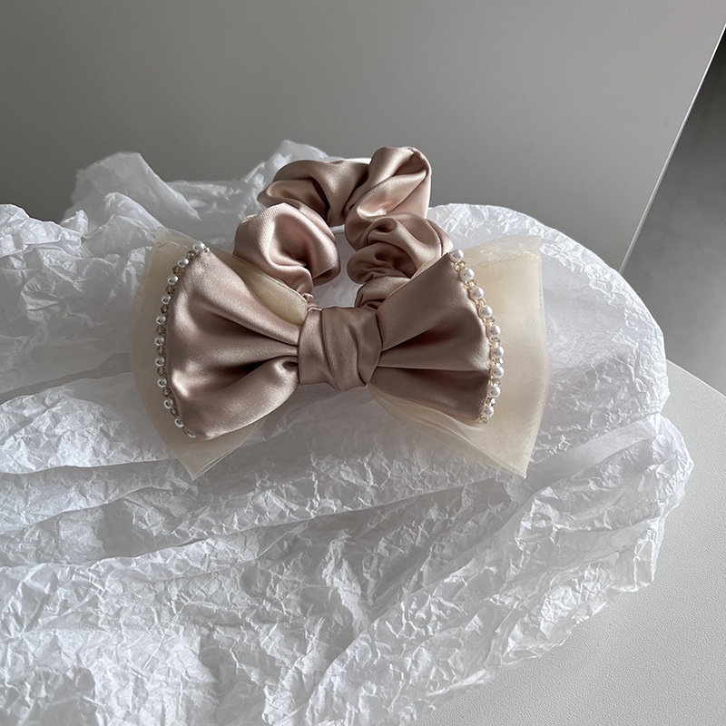 Women's Summer Weekend Lawn Cloth Hair Tie Modern Bow Knot Style