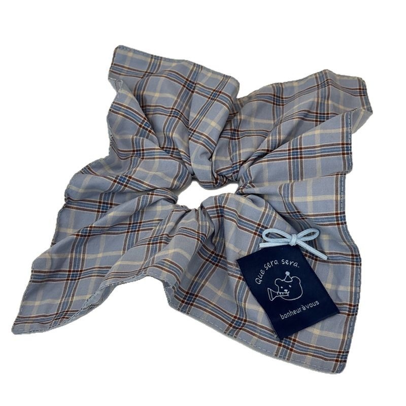 Women's Everyday Cloth Bowknot Hair Scrunchies Retro Checkered Plaid