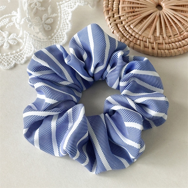 Women's Elegant Daily Cloth Hair Scrunchie Sweet Striped