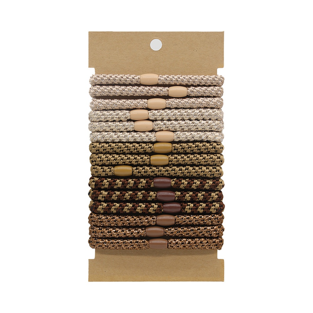 Women's Elastic Braided Ponytail Hair Ties Retro Embroidered Mesh