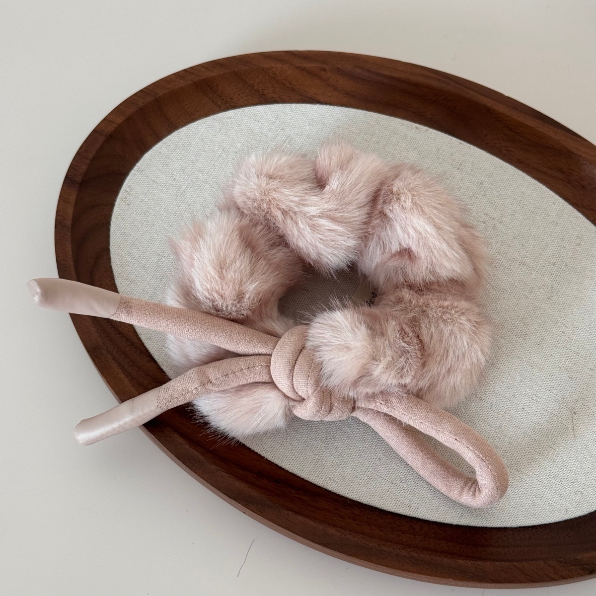 Women's Winter Flannel Ponytail Hair Ties Large Bowknot Multicolor