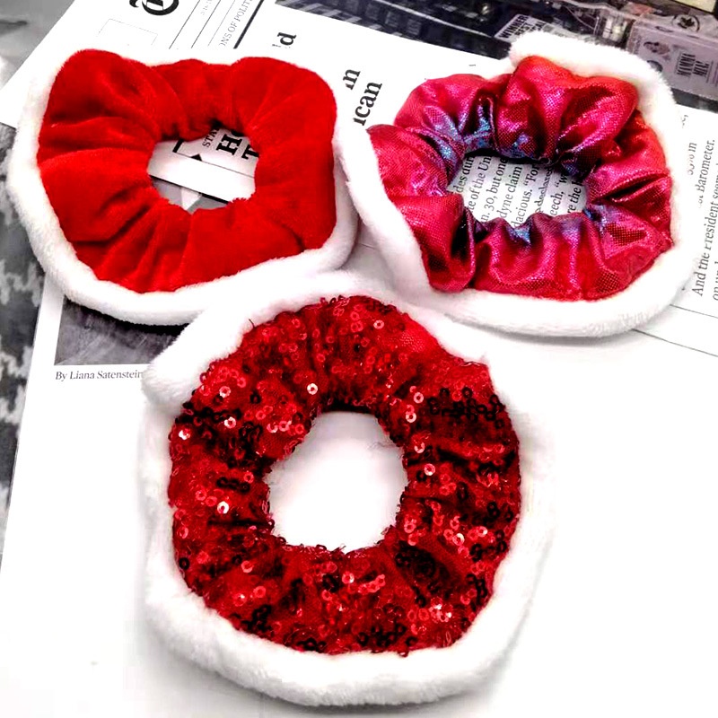 Women's Daily Party Cloth Ponytail Hair Tie Geometric Sequins