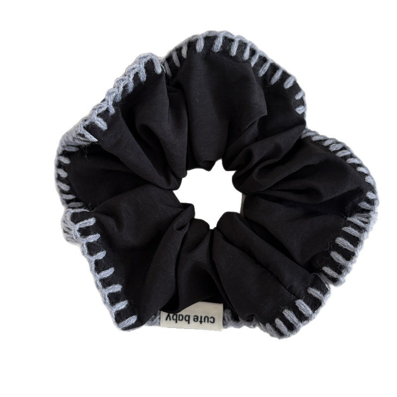 Women's Hand-sewn Knitted Hairband Solid Color Lazy Style Fabric Headband