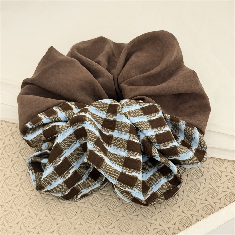 Women's Daily Elegant Fabric Double Strap Hairband Vintage Plaid