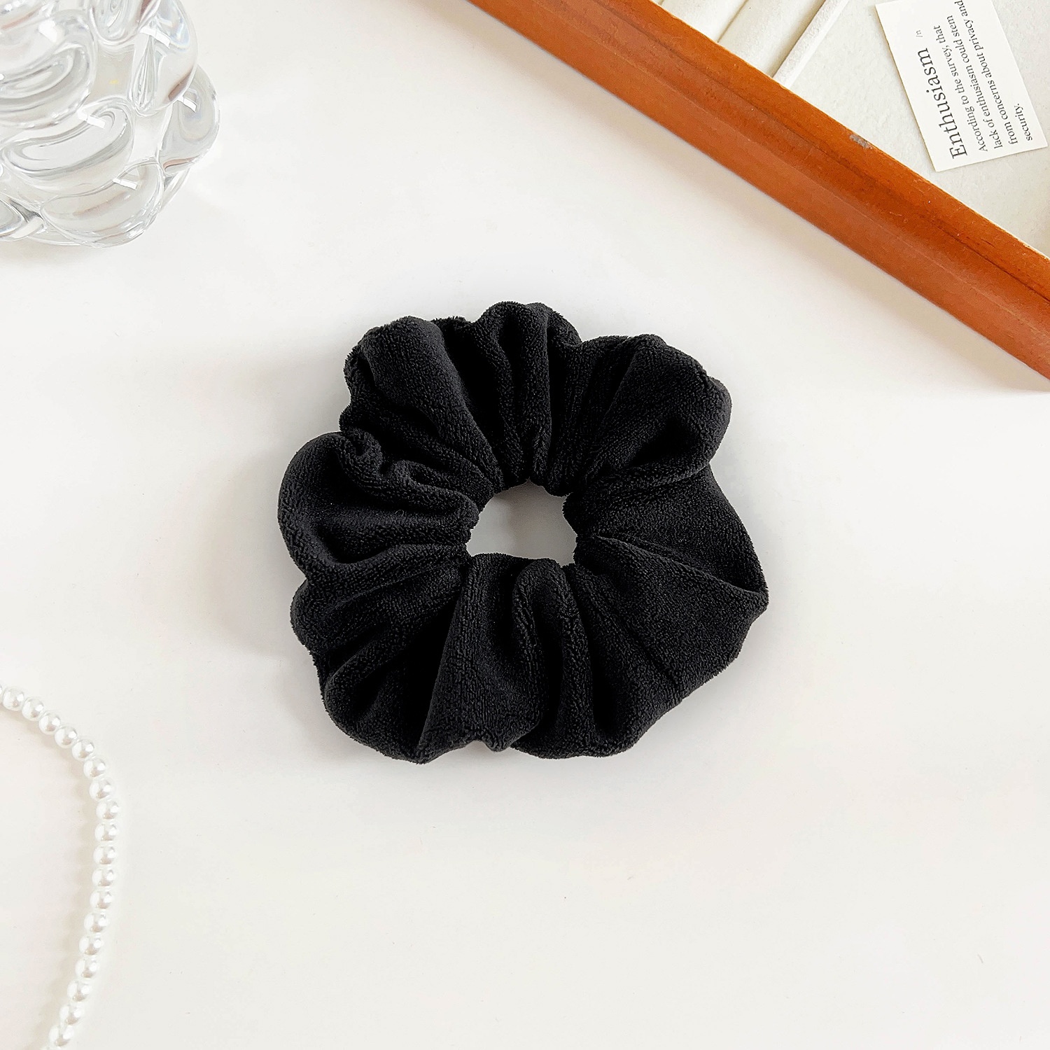 Women's Retro Velvet Hair Ties Autumn Winter Plush Knit Scrunchies