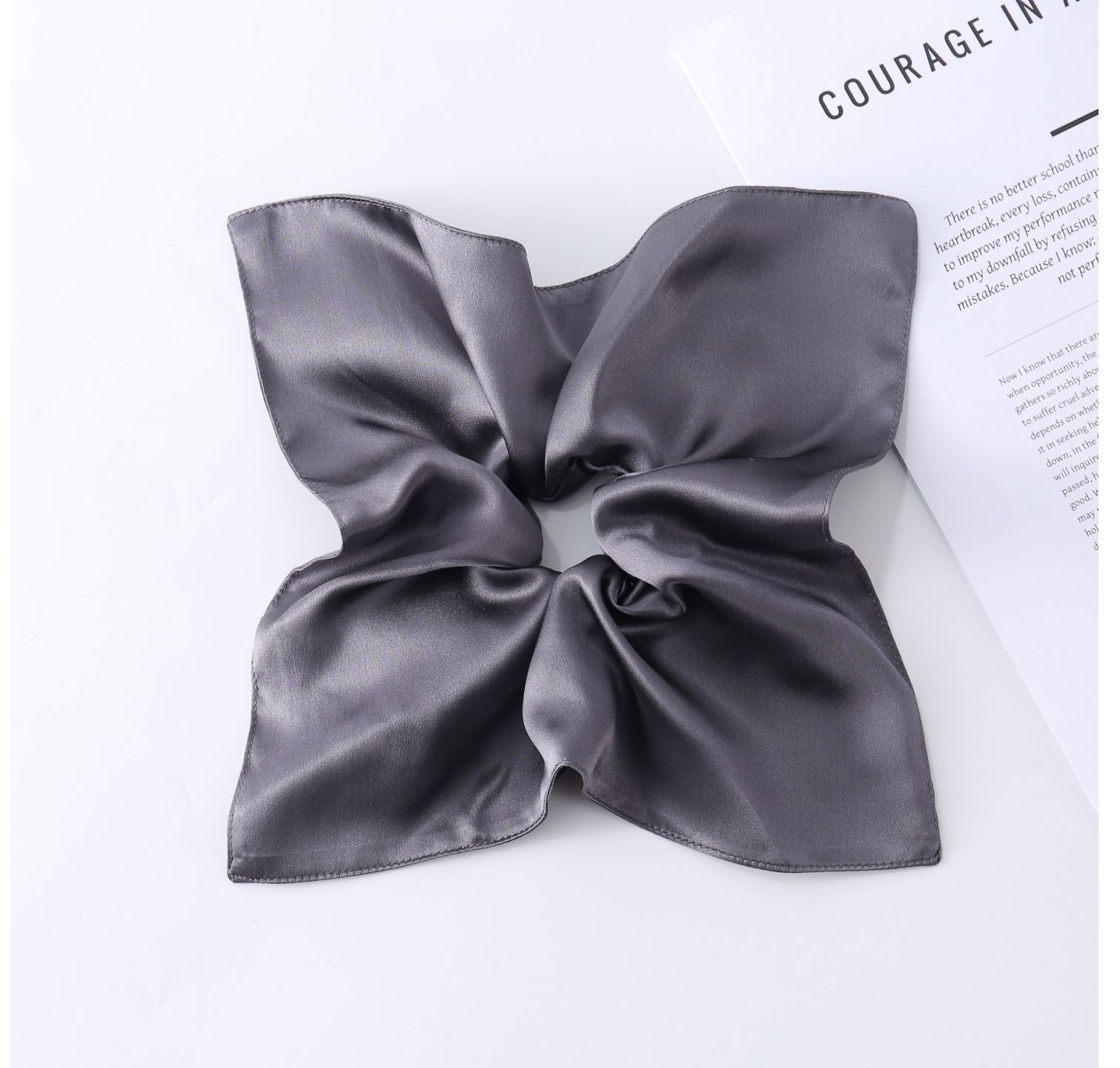 Women's Handmade Silk Windmill Hair Tie Elegant Spring Floral Headwear