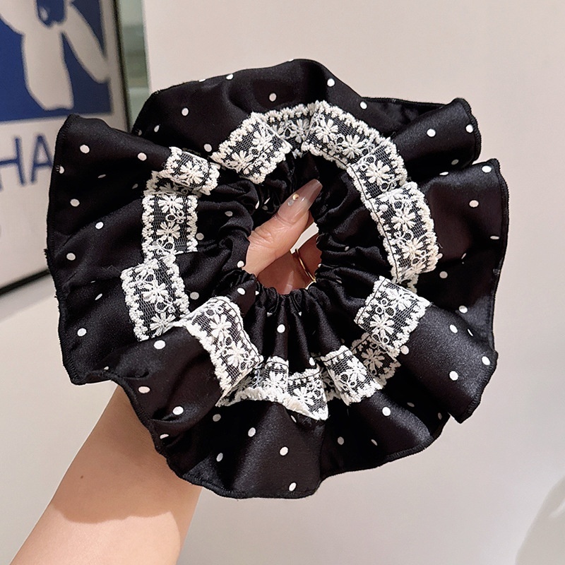 Women's Elegant Fabric Banquet Elastic Hair Band Solid Color