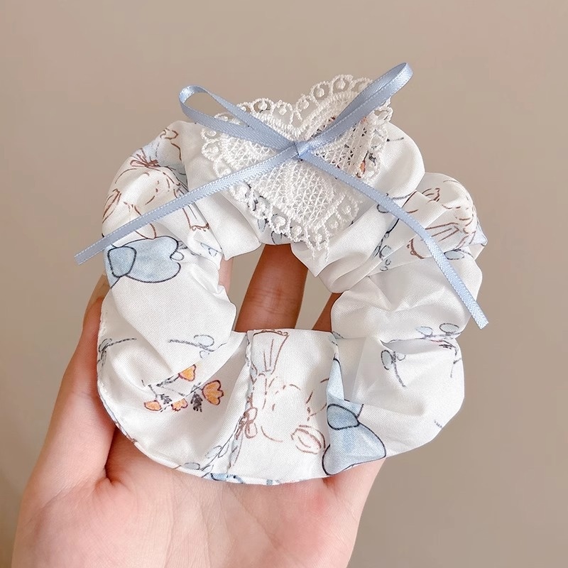 Women's Daily Cloth Lace Hair Tie Sweet Strawberry Floral Polka Dots