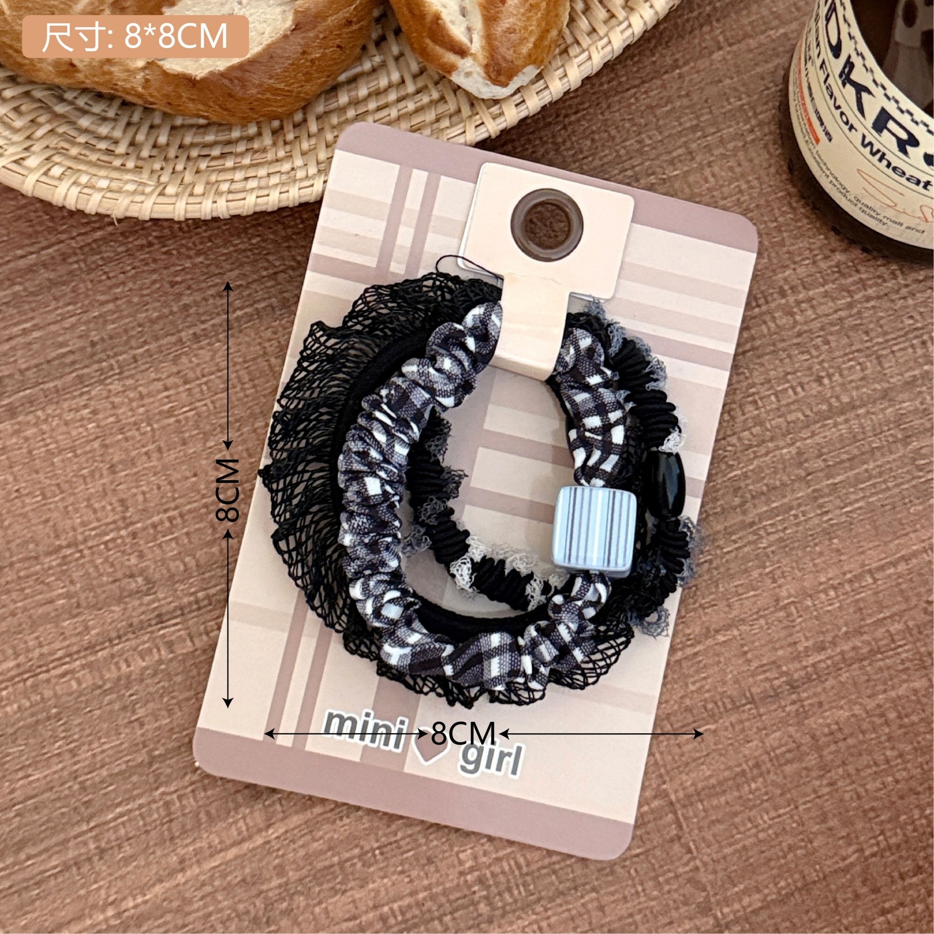 Girls High Elastic Rubber Ponytail Holder Hair Tie Colorful Fresh