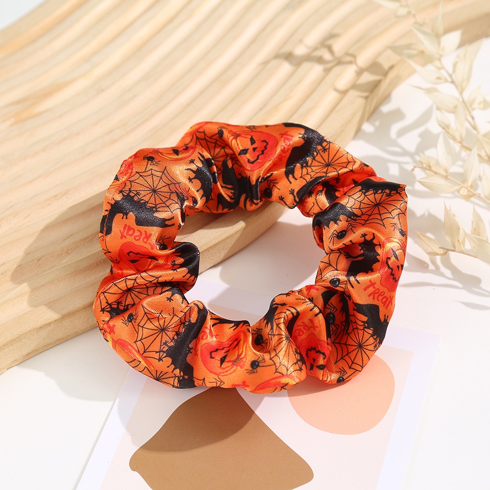 Women's Fall Street Polyester Hair Tie Halloween Pumpkin Pattern