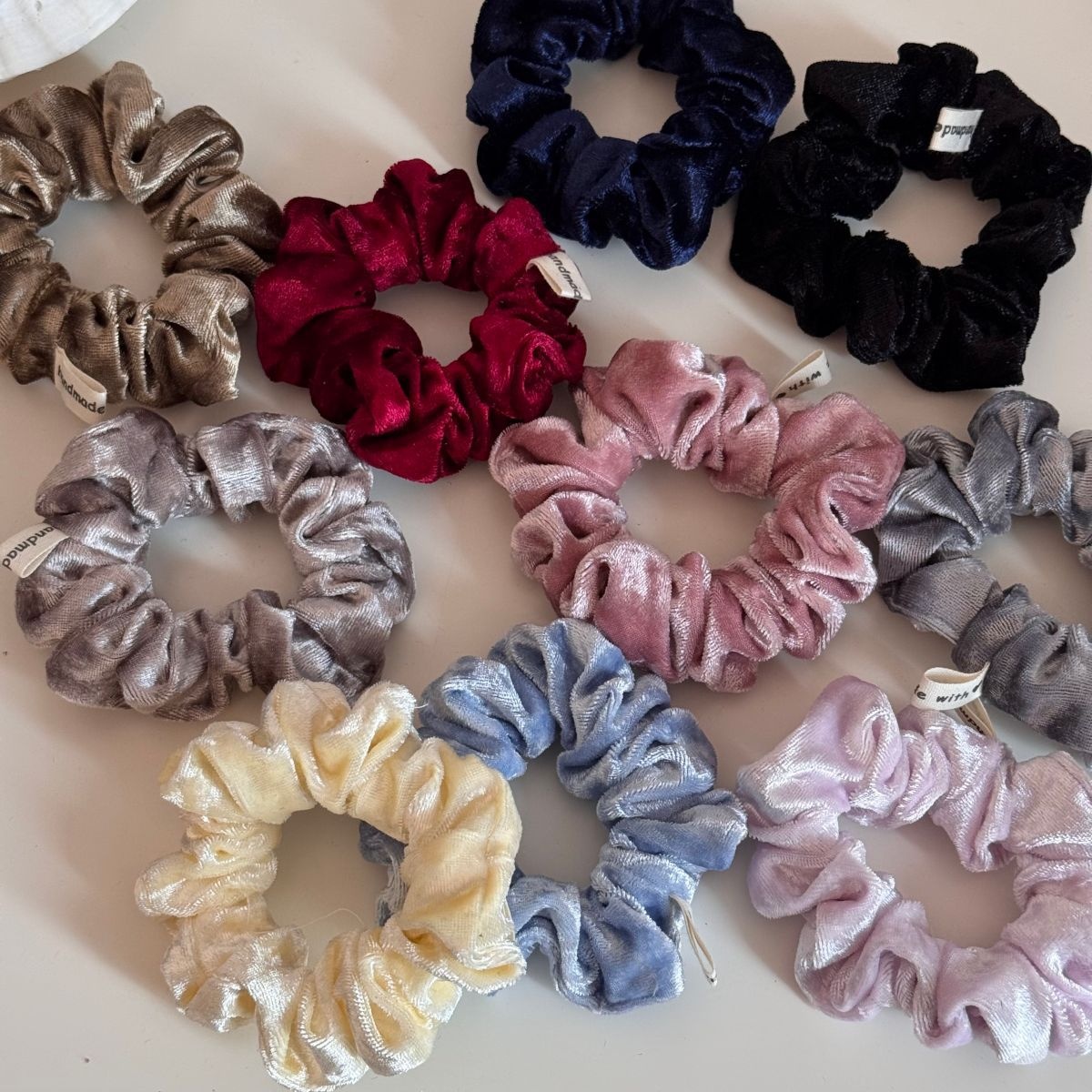 Women's Elegant Soft Velvet Hair Tie Solid Color All Season Scrunchie