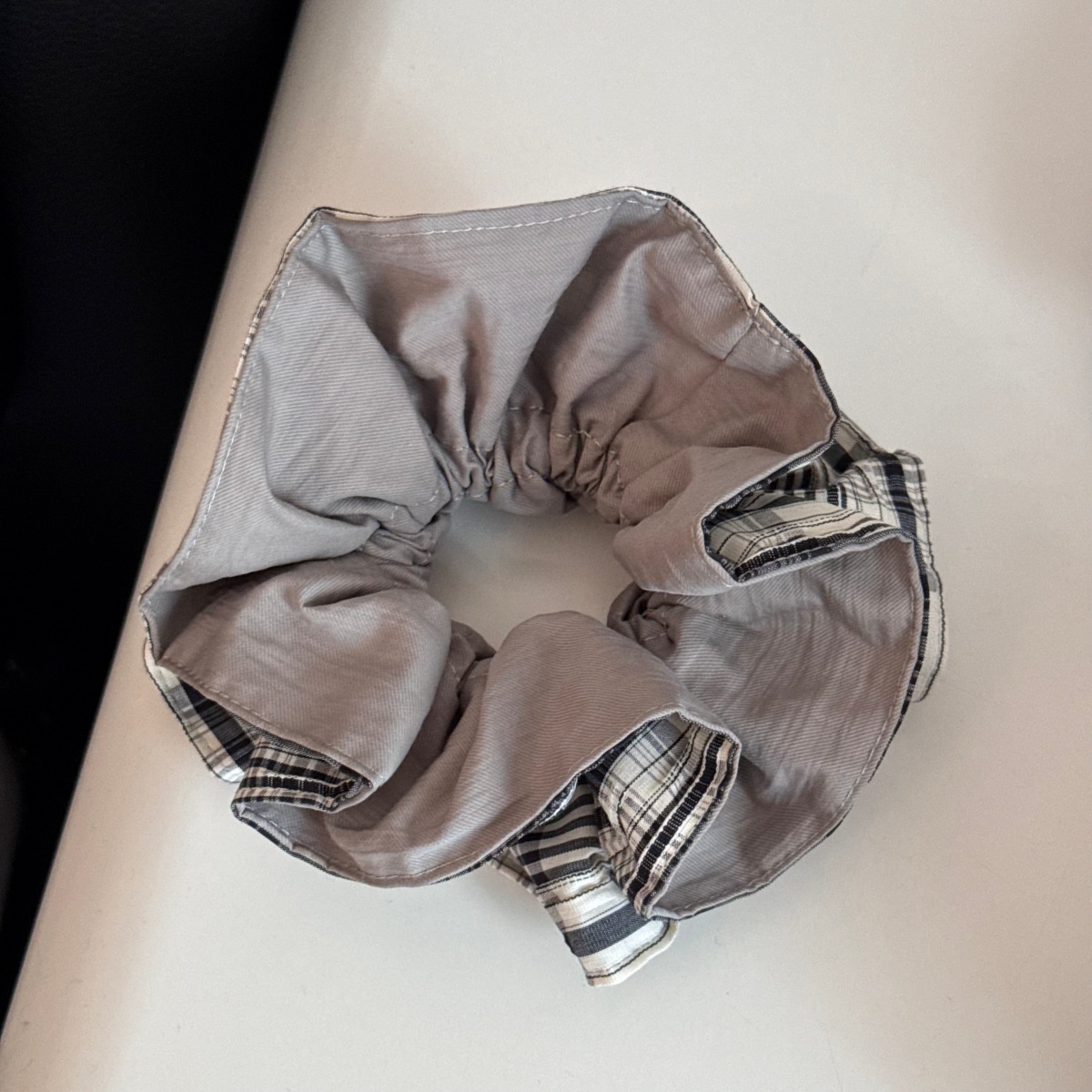 Women's Spring Lace Hair Tie Accessories Purple Plaid Pattern