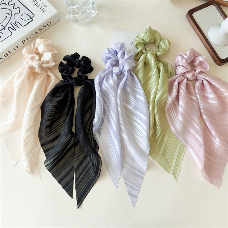 Women's Elegant Cloth Hair Tie for Holiday and Street Solid Color