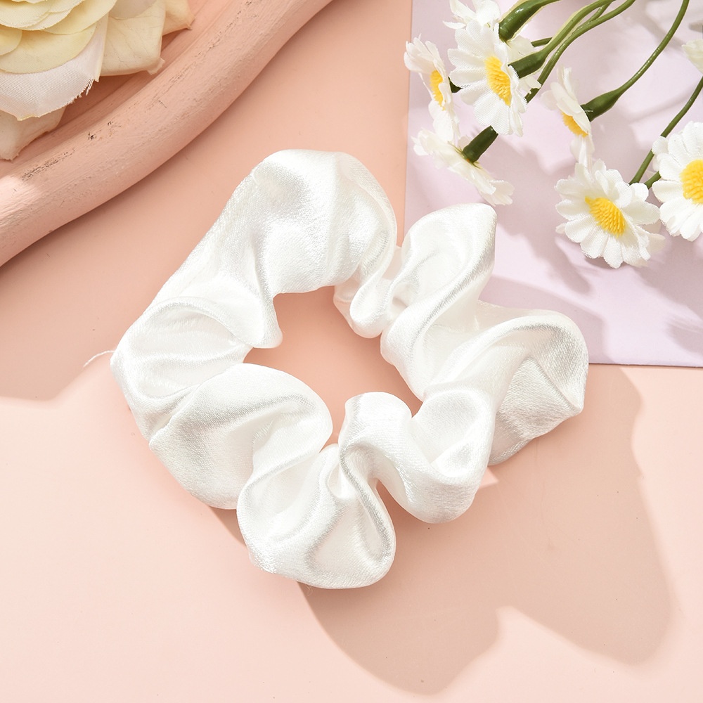 Women's Minimalist Fabric Hair Ties Trendy Solid Color Simple Head Ropes