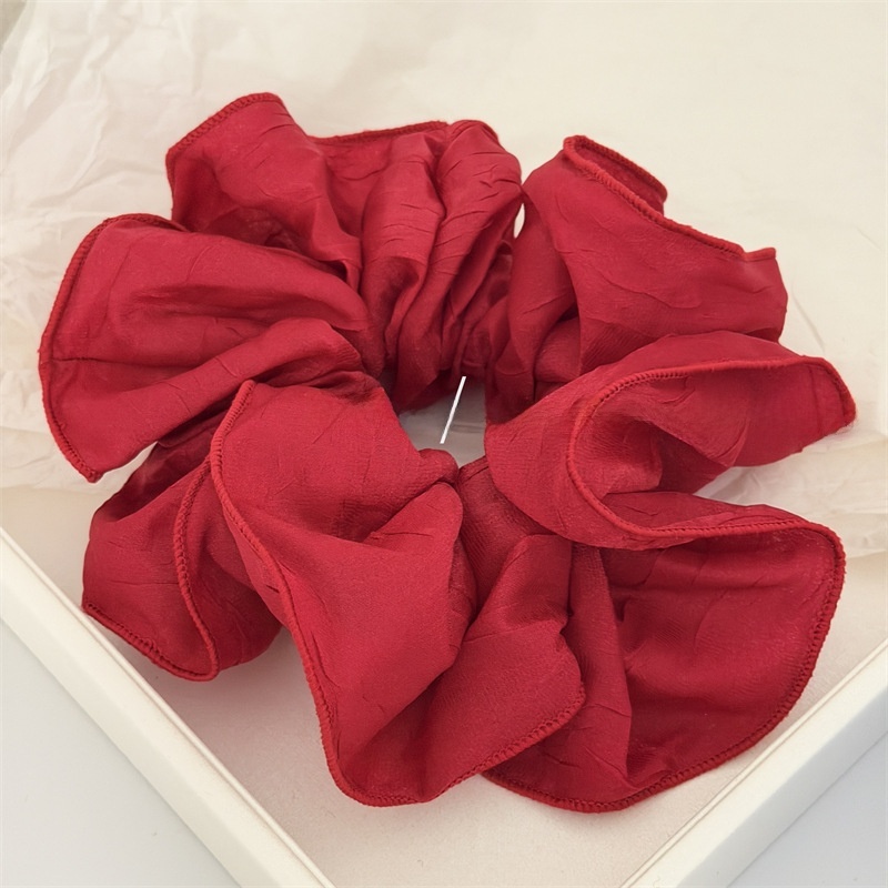 Women's Lock Stitching Solid Color Fabric Hair Band Spring Summer Hair Bun