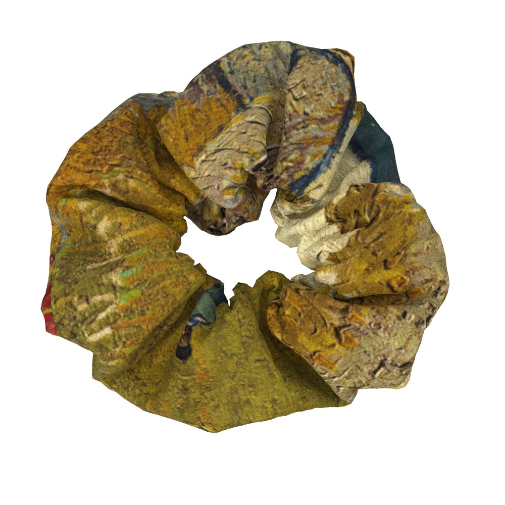 Women's Sweet Cloth Hair Ties Retro Van Gogh Floral Oil Painting