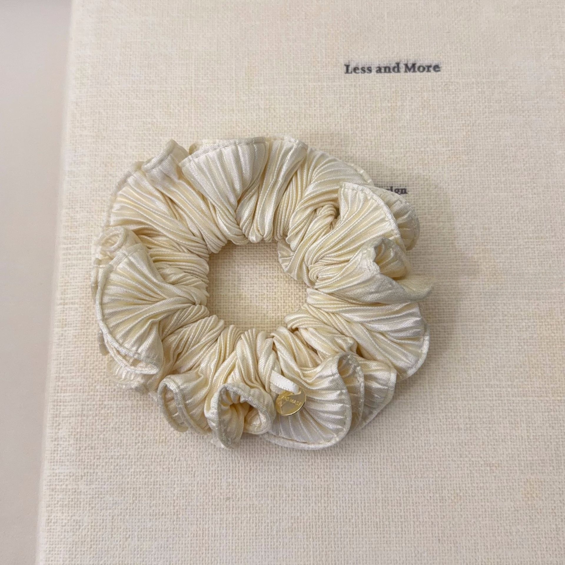 Women's Soft Cloth Hair Tie For Comfortable Daily Styling Solid Pink