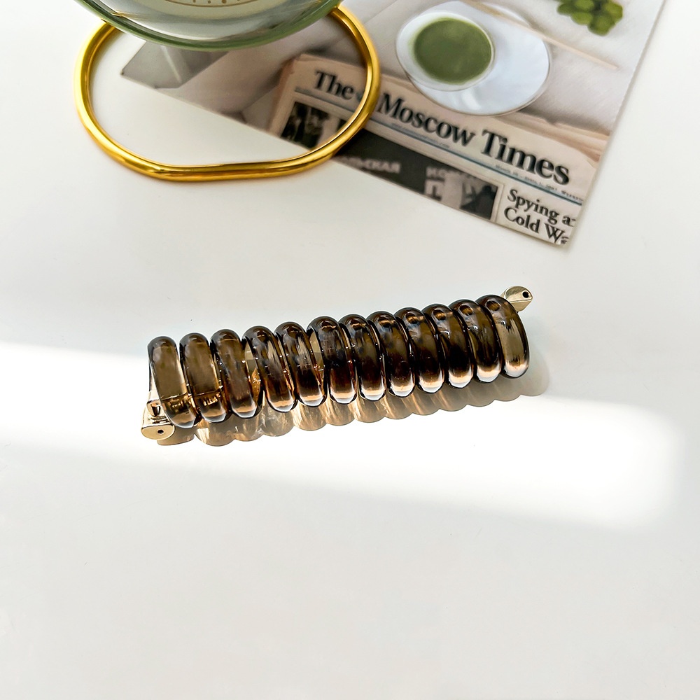 Women's Classic Vacation Plastic Resin Ponytail Hair Tie Solid Color