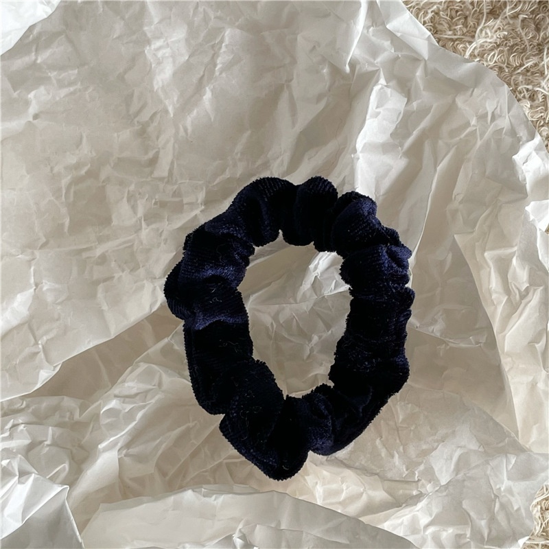 Women's All Seasons Velvet Scrunchie Hairband Daily Use Solid Color