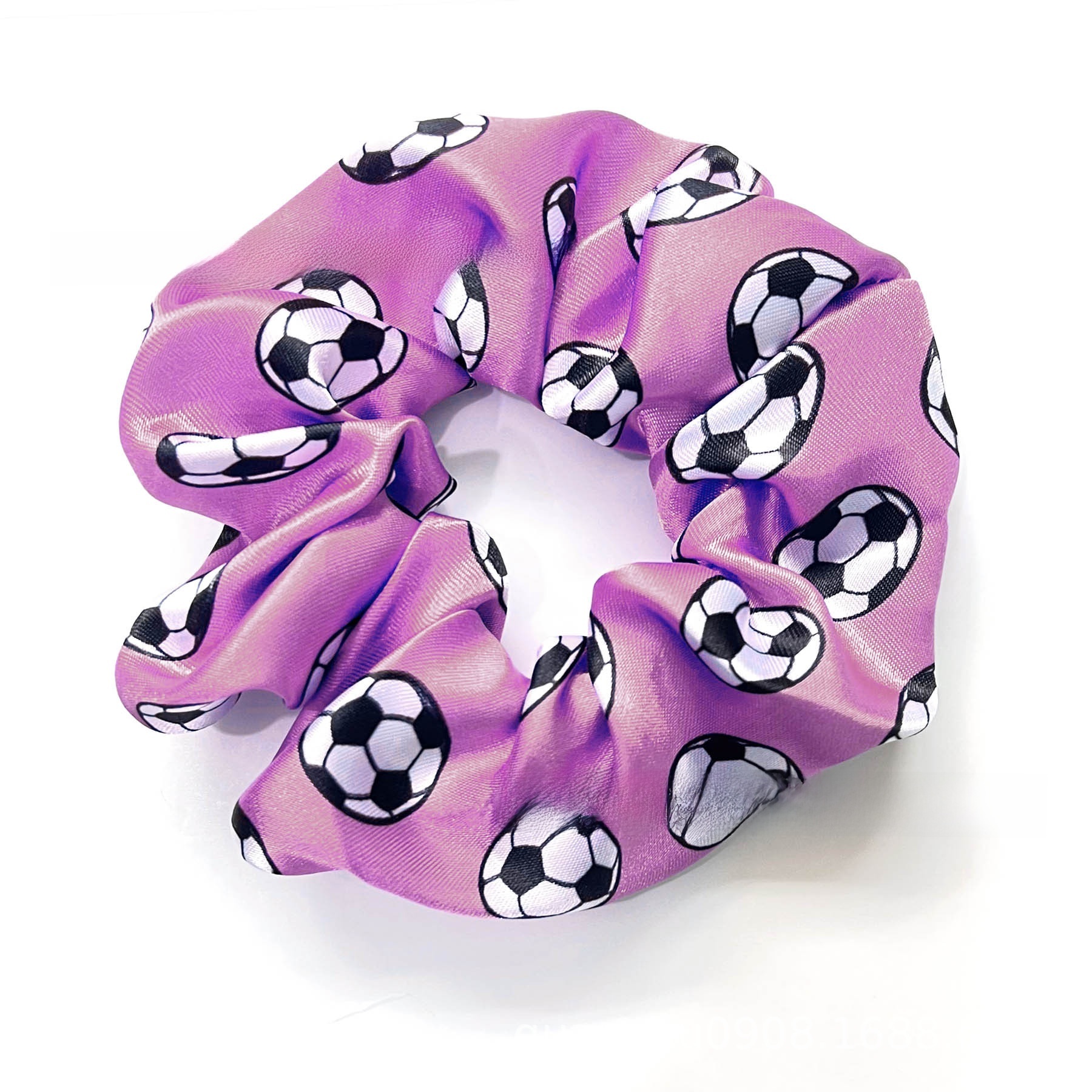 Women's Cloth Bubble Braid Hair Tie For Commute Multicolor Football