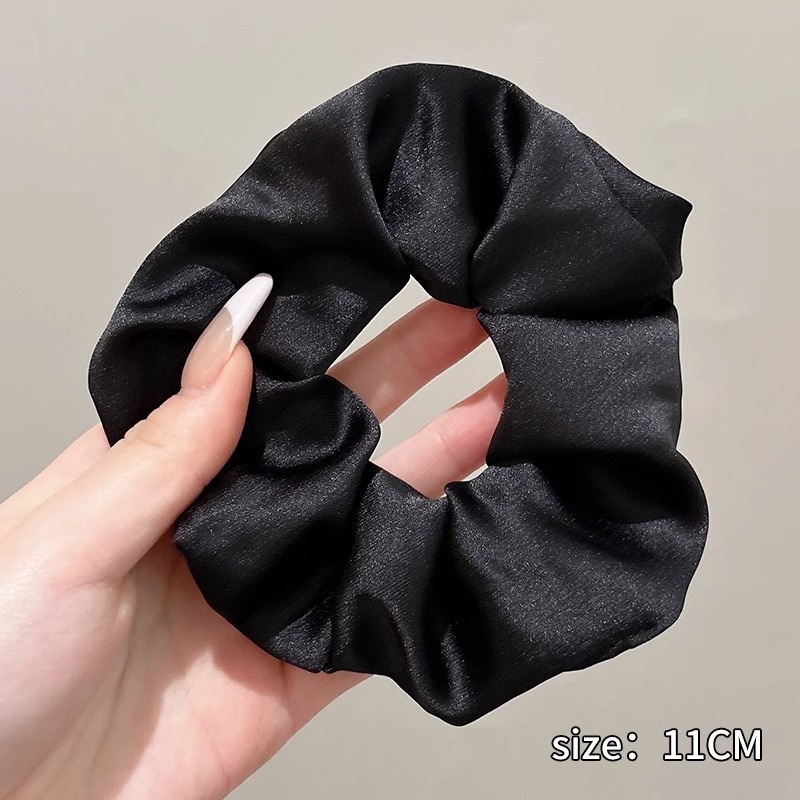 Women's High-End Oversized Satin Scrunchie Hair Accessories Printed