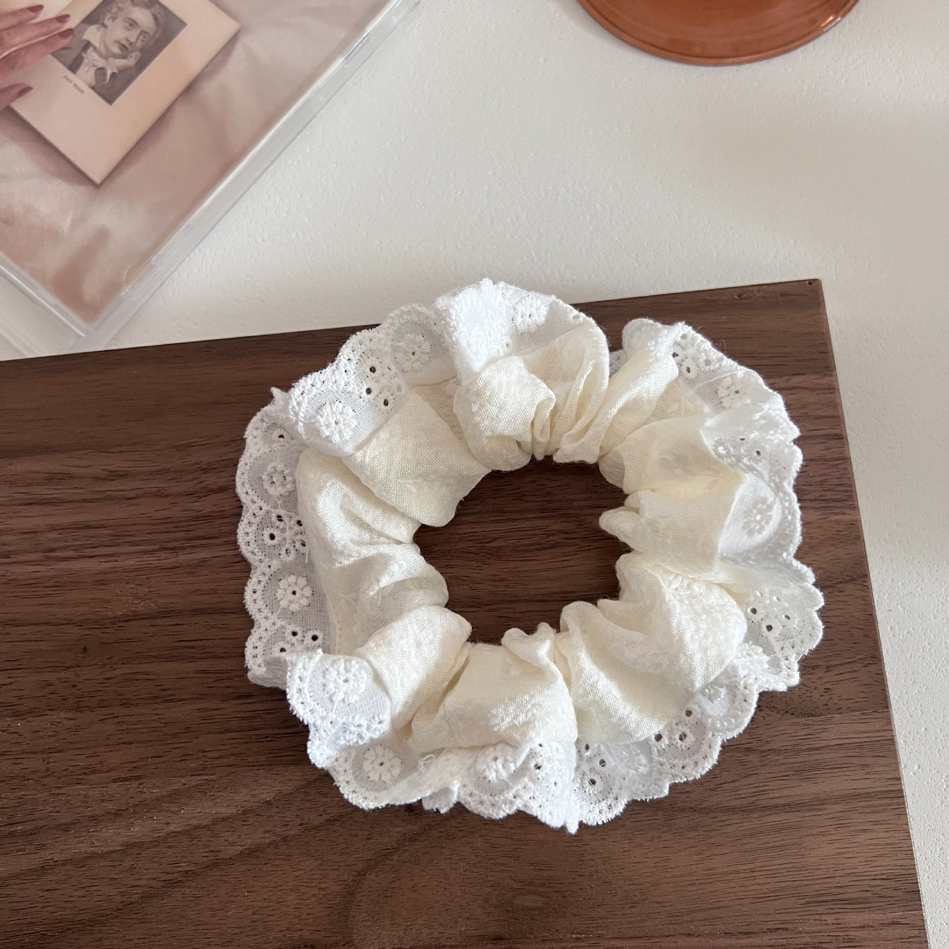 Women's Sweet Spring Summer Lace Tail Hair Bands Ditsy Floral