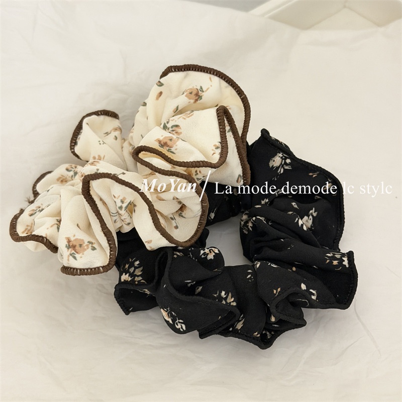 Women's Everyday Retro Cloth Hair Tie For Spring Beige Ditsy Floral