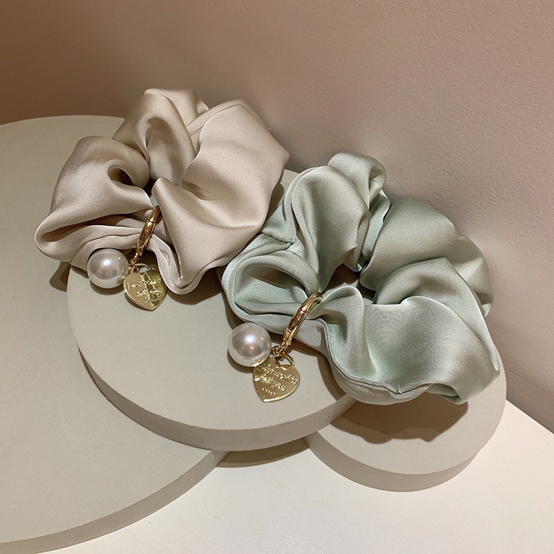 Women's Classic Daily Wear Cloth Hair Tie Scrunchie Solid Color