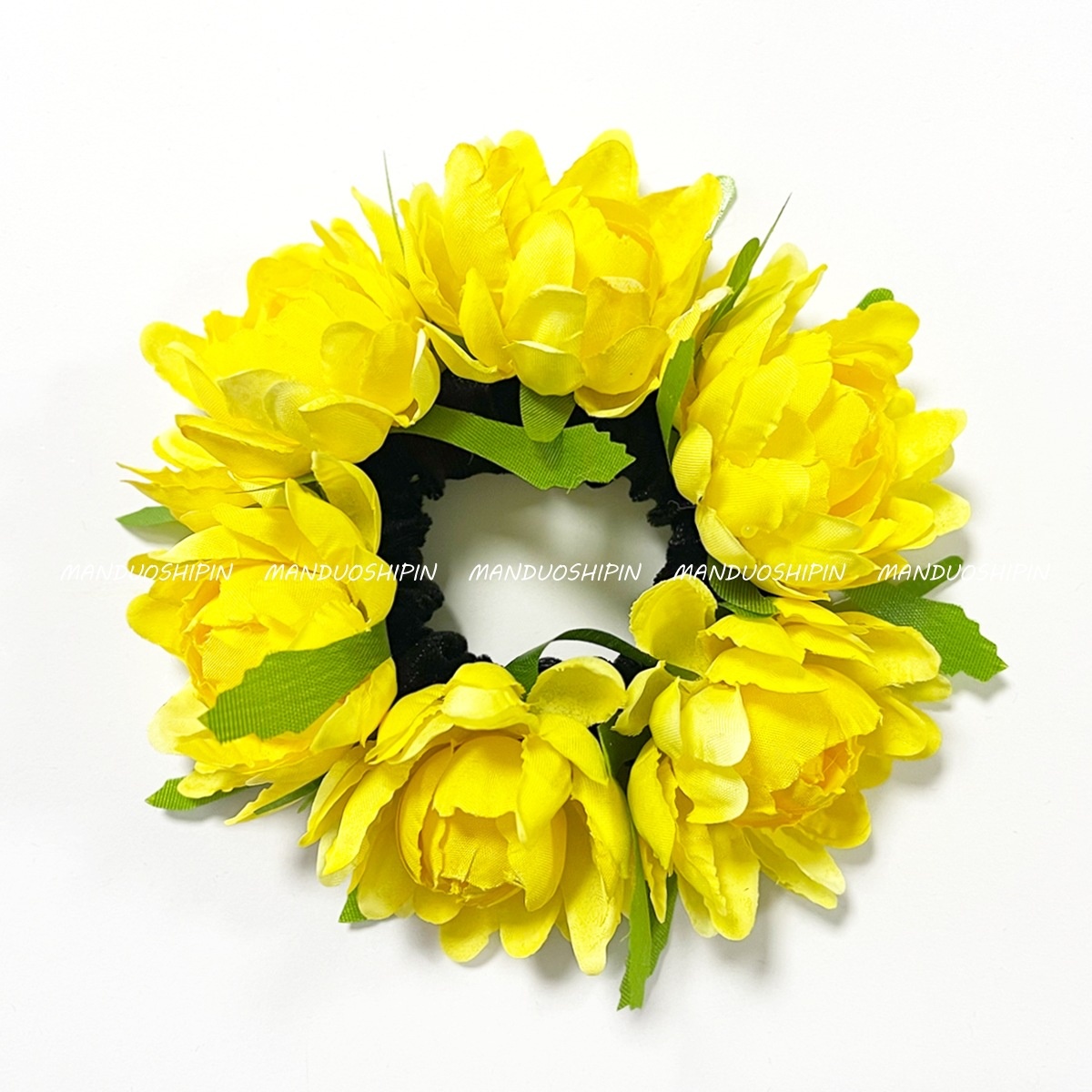 Women's Summer Beach Cloth Hair Tie Large Realistic Sunflower