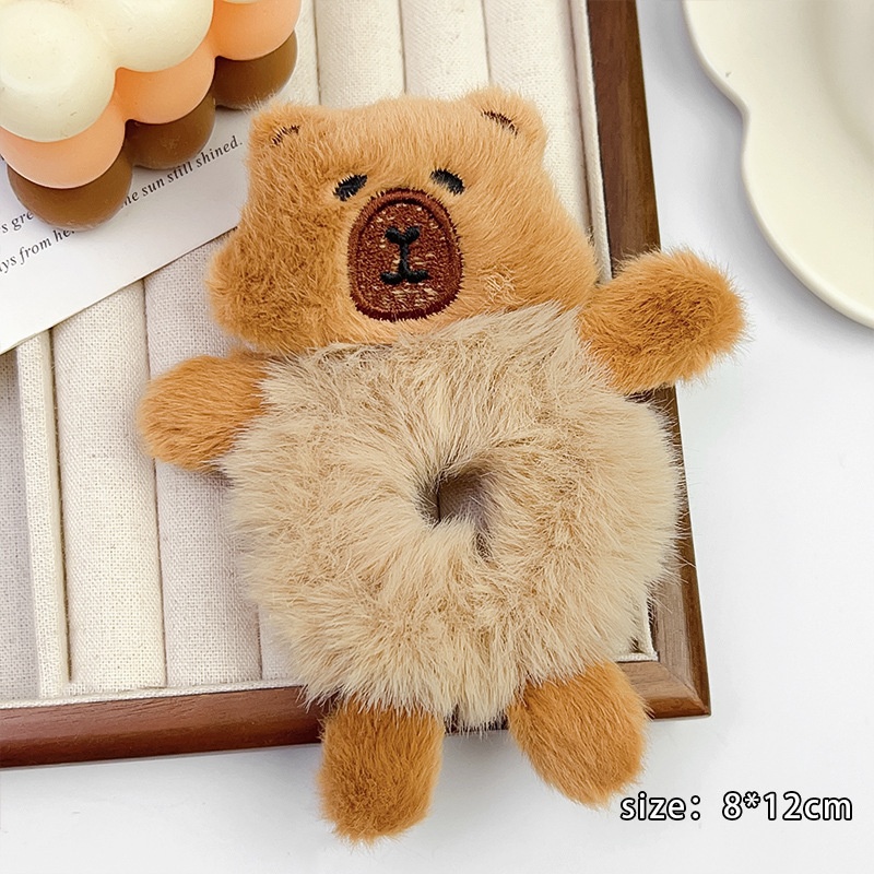 Women's Cute Cartoon Animal Plush Hair Clip Soft Daily Hair Accessories