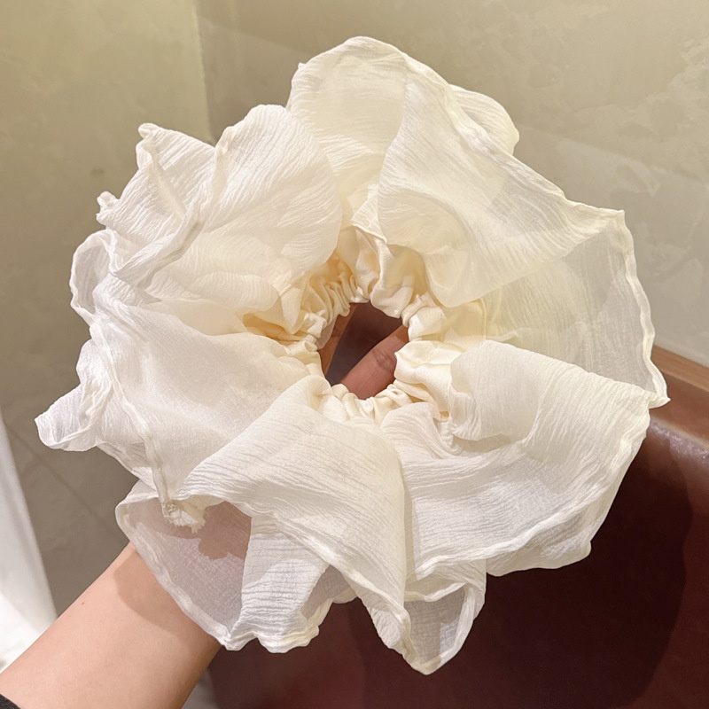 Women's Elegant Fabric Banquet Elastic Hair Band Solid Color