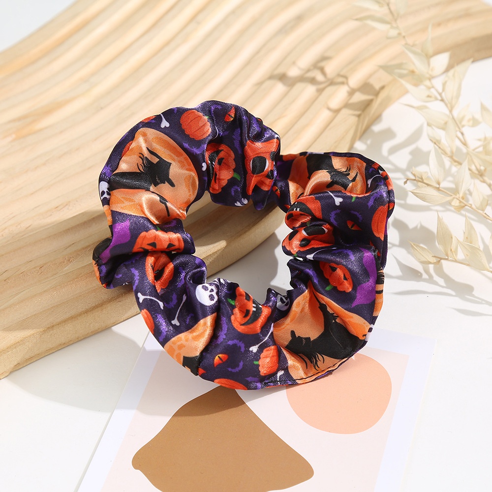 Women's Fall Street Polyester Hair Tie Halloween Pumpkin Pattern