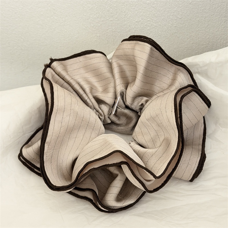 Women's Spring Satin Hair Tie Ponytail Accessories Stripe Pattern