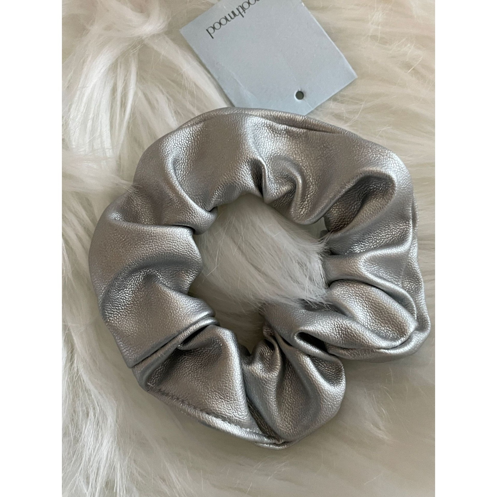 Women's Elegant Daily PU Leather Pleated Scrunchie Solid Color