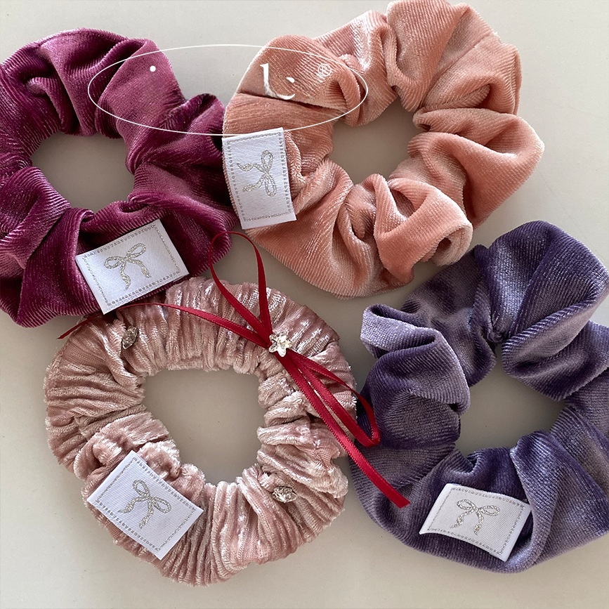 Women's Vintage Velvet Star Bowknot Hairband Elegant Ballet Ribbon Tie